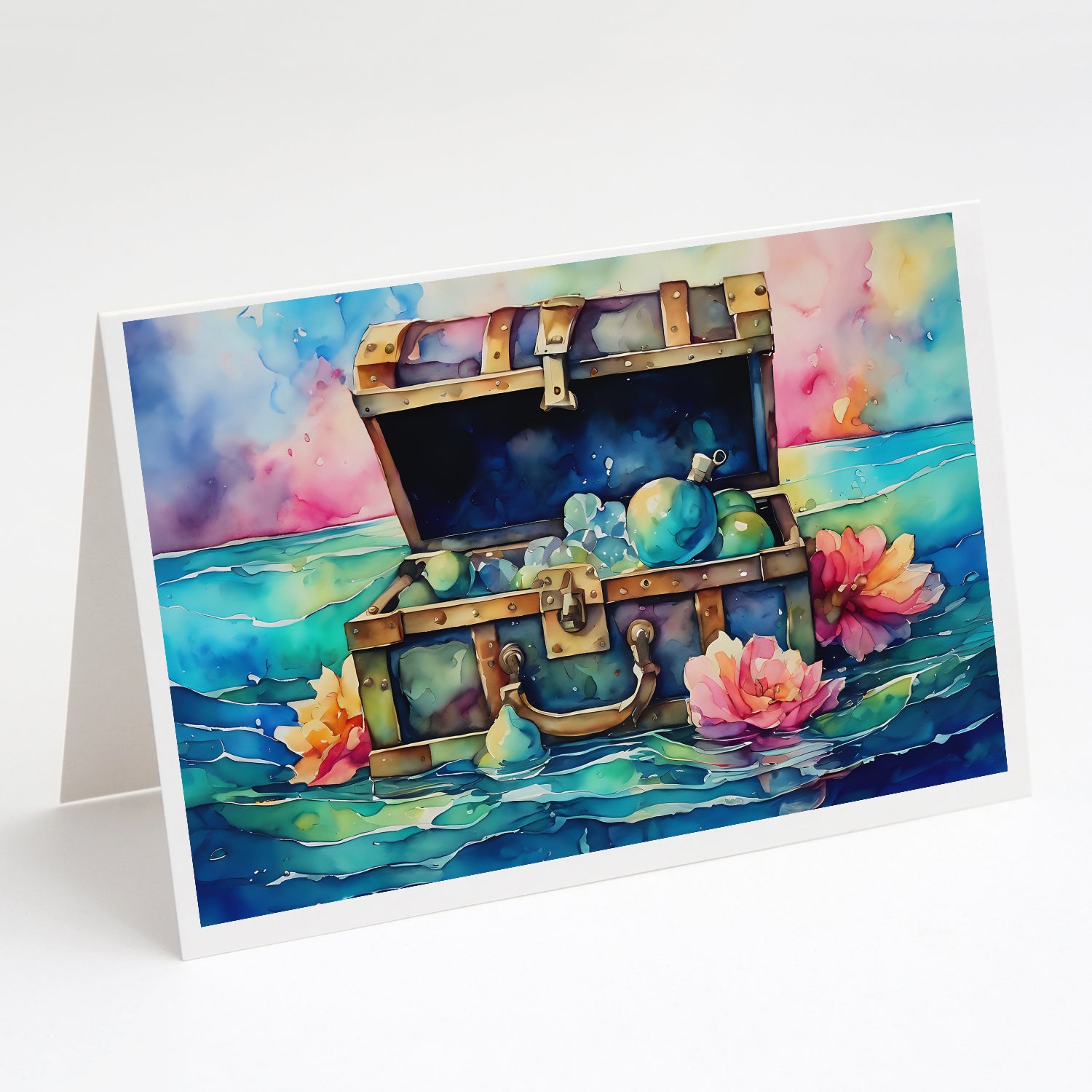 Buy this Treasure Chest Greeting Cards Pack of 8