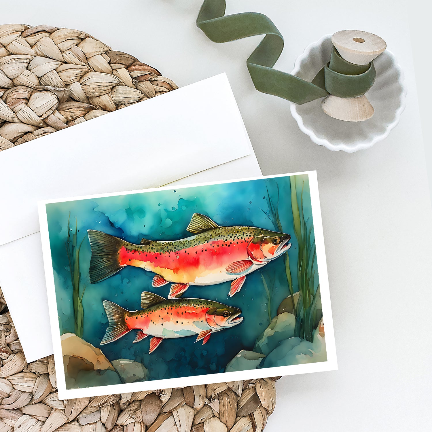 Buy this Trout Greeting Cards Pack of 8