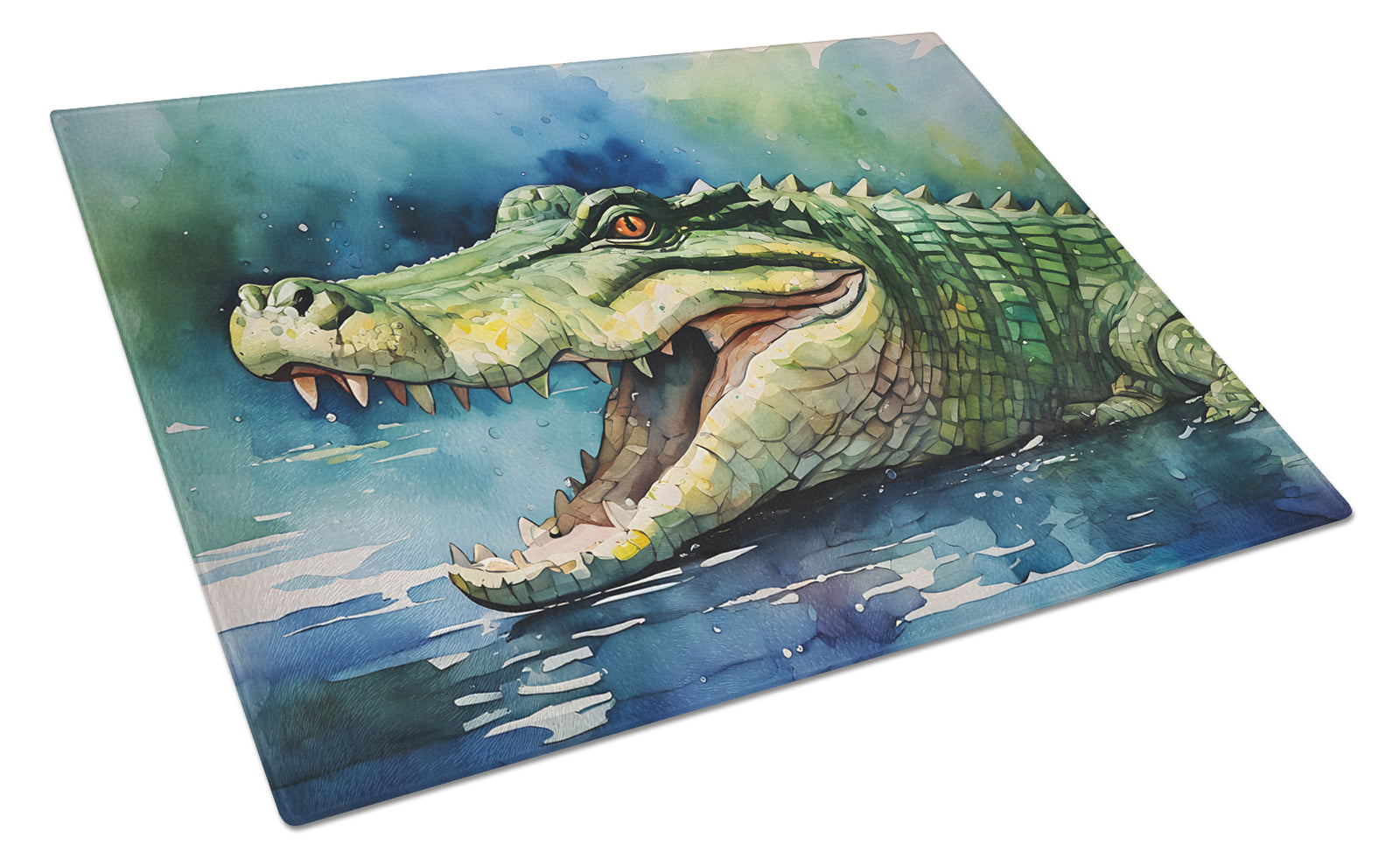 Buy this Crocodile Glass Cutting Board Large