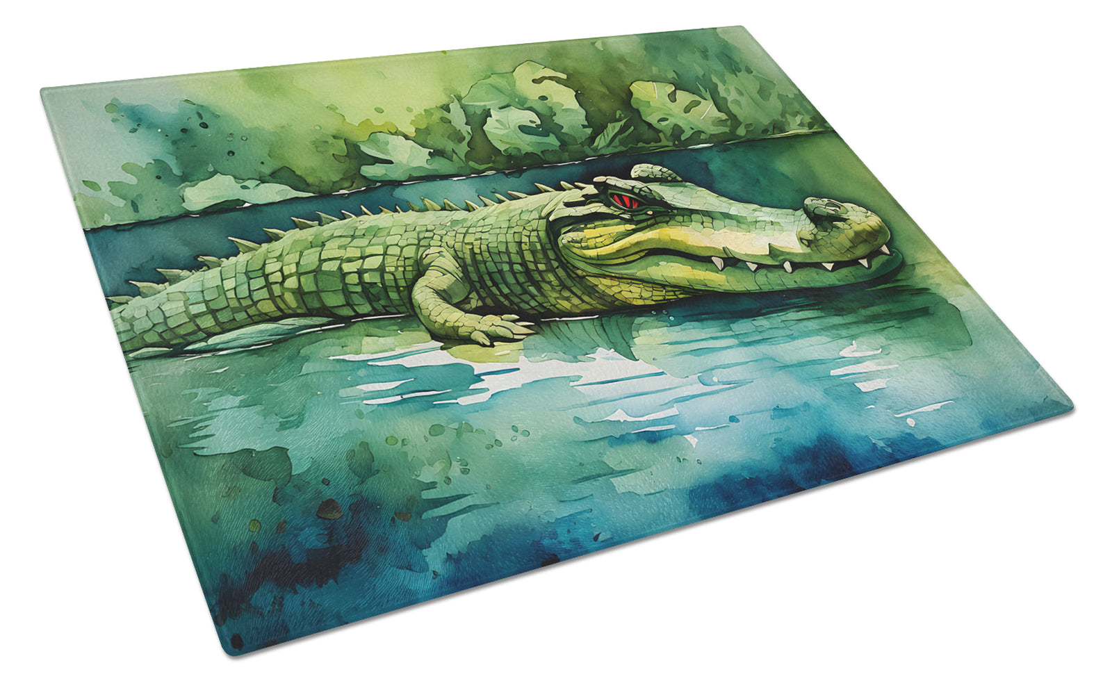 Buy this Crocodile Glass Cutting Board Large