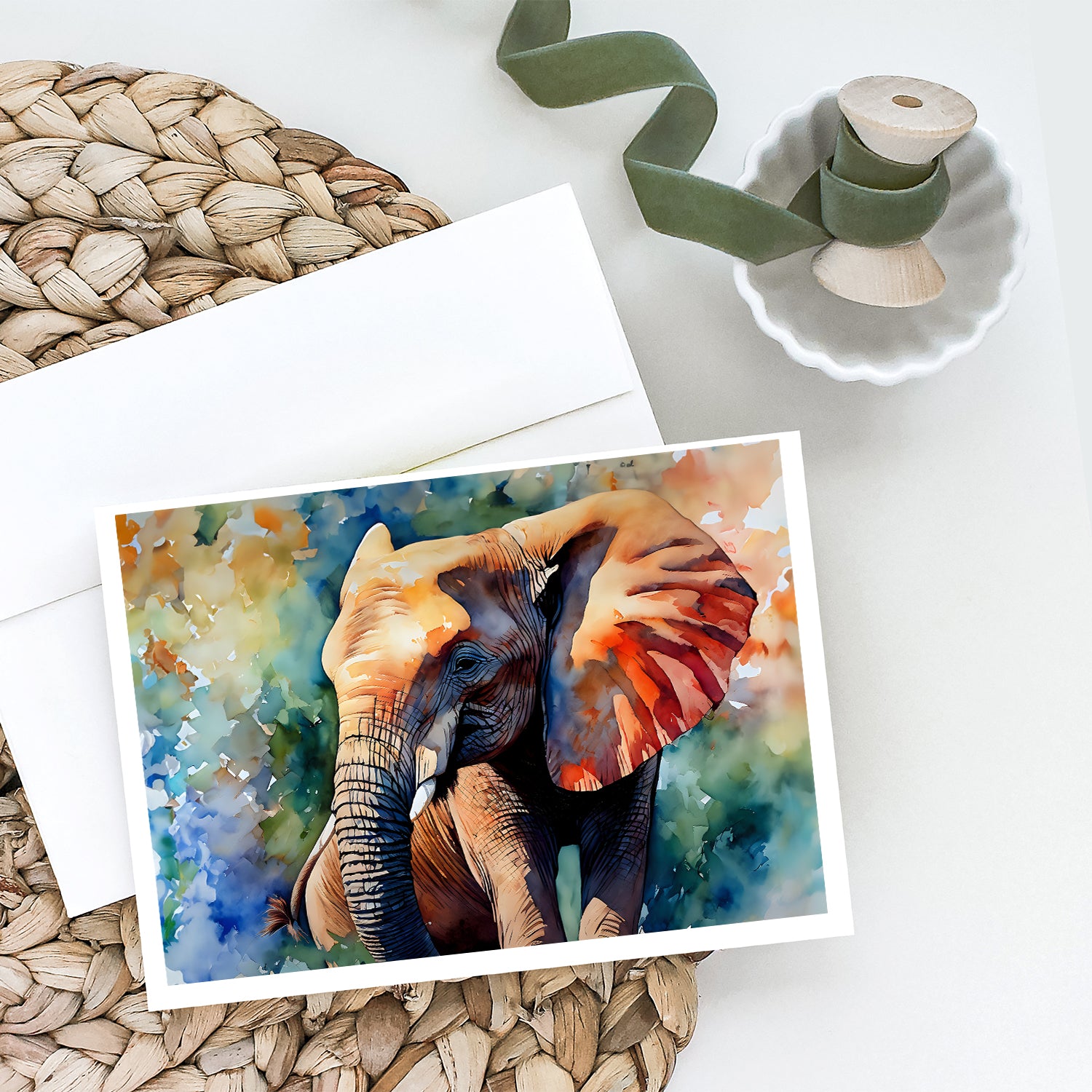 Buy this Elephant Greeting Cards Pack of 8
