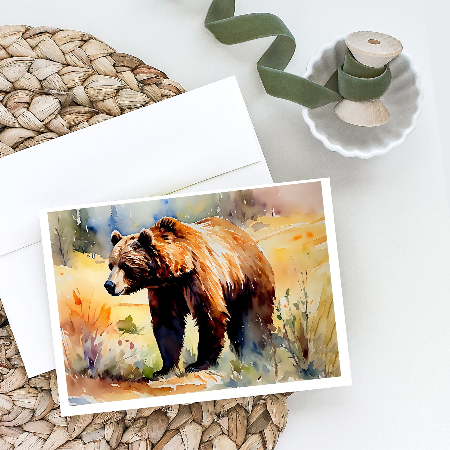 Buy this Grizzly Bear Greeting Cards Pack of 8