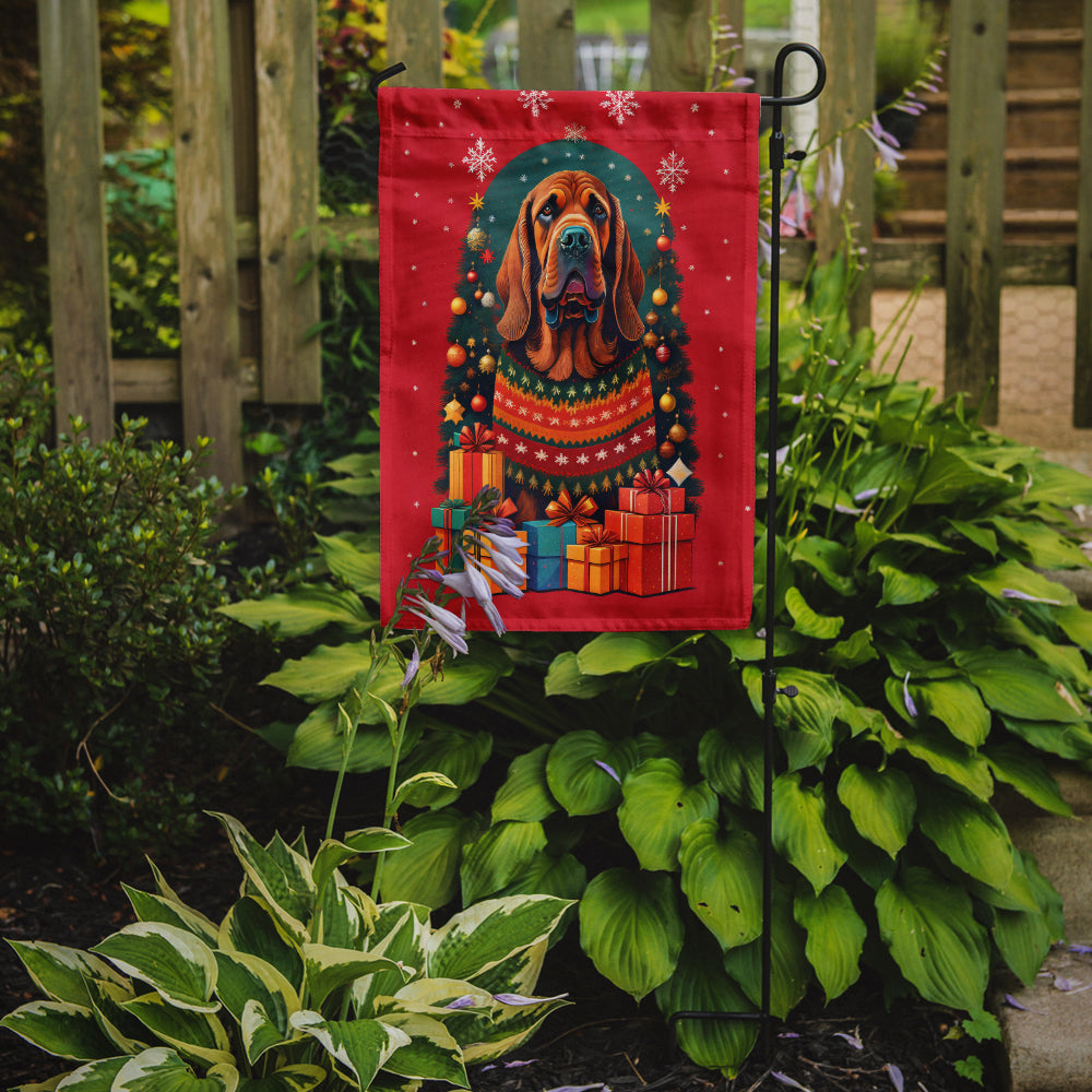 Buy this Bloodhound Holiday Christmas Garden Flag