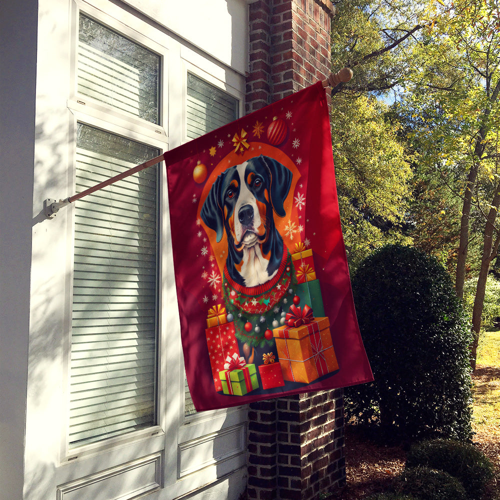 Buy this Entlebucher Mountain Dog Holiday Christmas House Flag