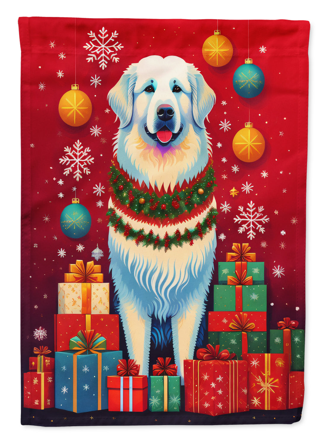 Buy this Great Pyrenees Holiday Christmas Garden Flag