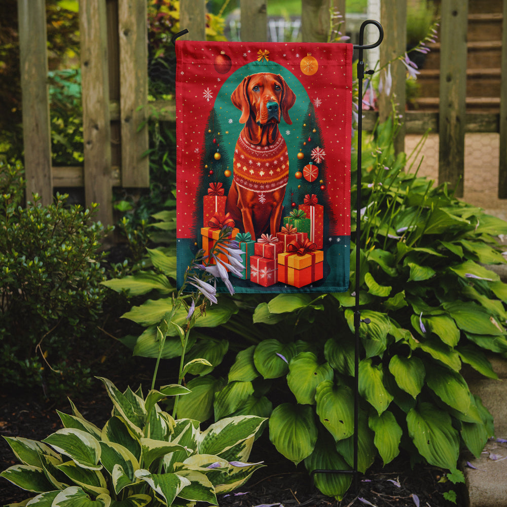 Buy this Red Redbone Coonhound Holiday Christmas Garden Flag