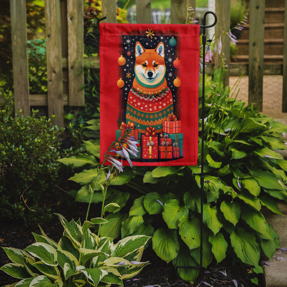Buy this Shiba Inu Holiday Christmas Garden Flag