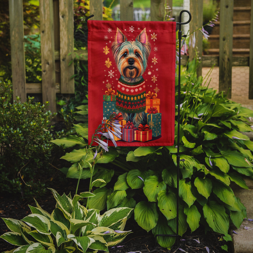 Buy this Silky Terrier Holiday Christmas Garden Flag