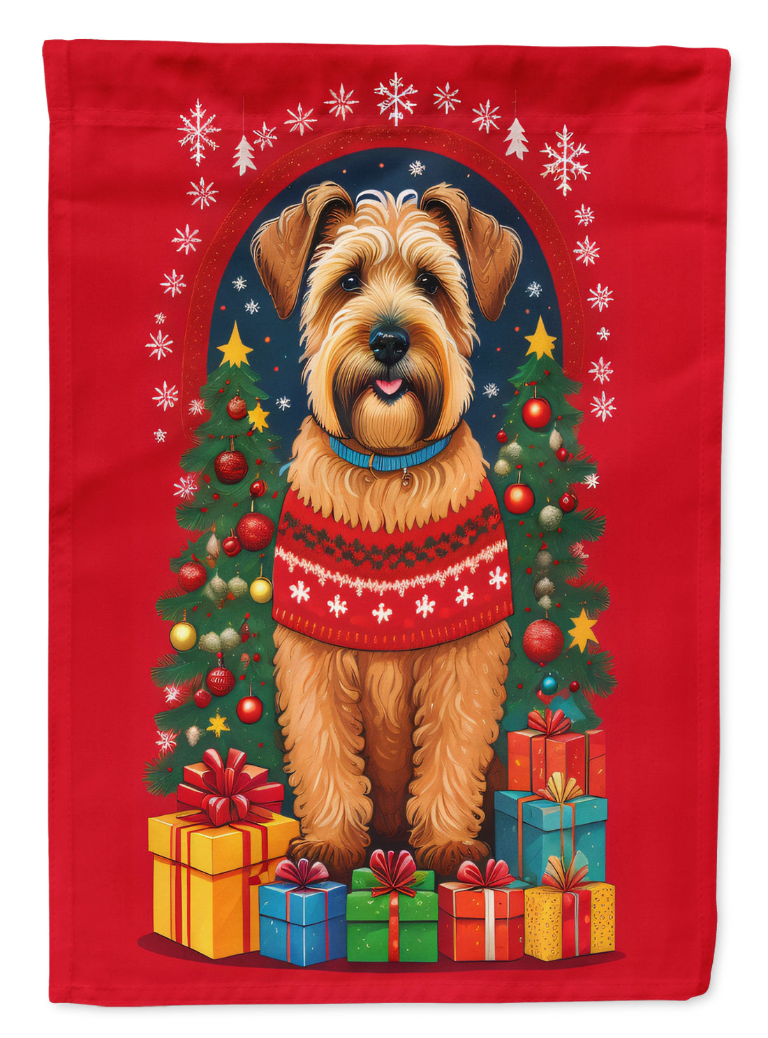 Buy this Wheaten Terrier Holiday Christmas House Flag