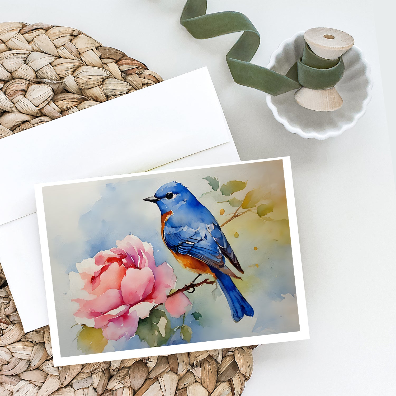 Bluebird Greeting Cards Pack of 8