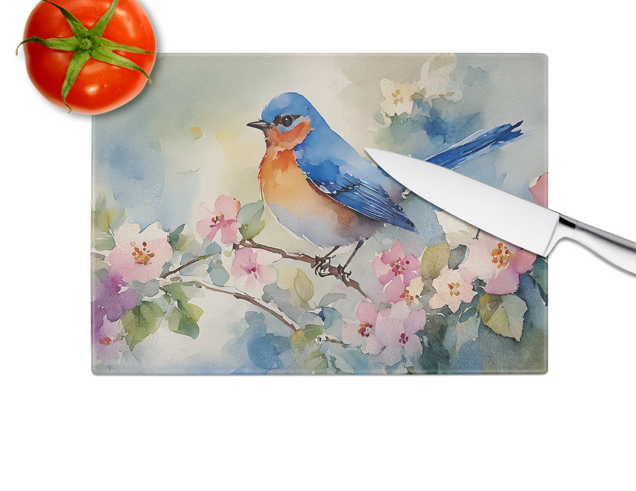 Bluebird Glass Cutting Board