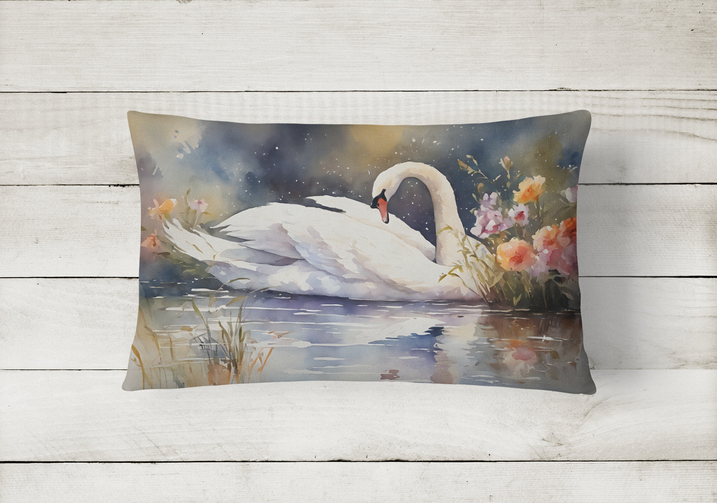 Swan Throw Pillow