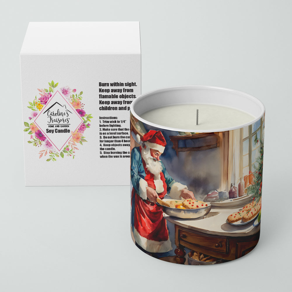 Cookies with Santa Claus Babbo Natale Decorative Soy Candle