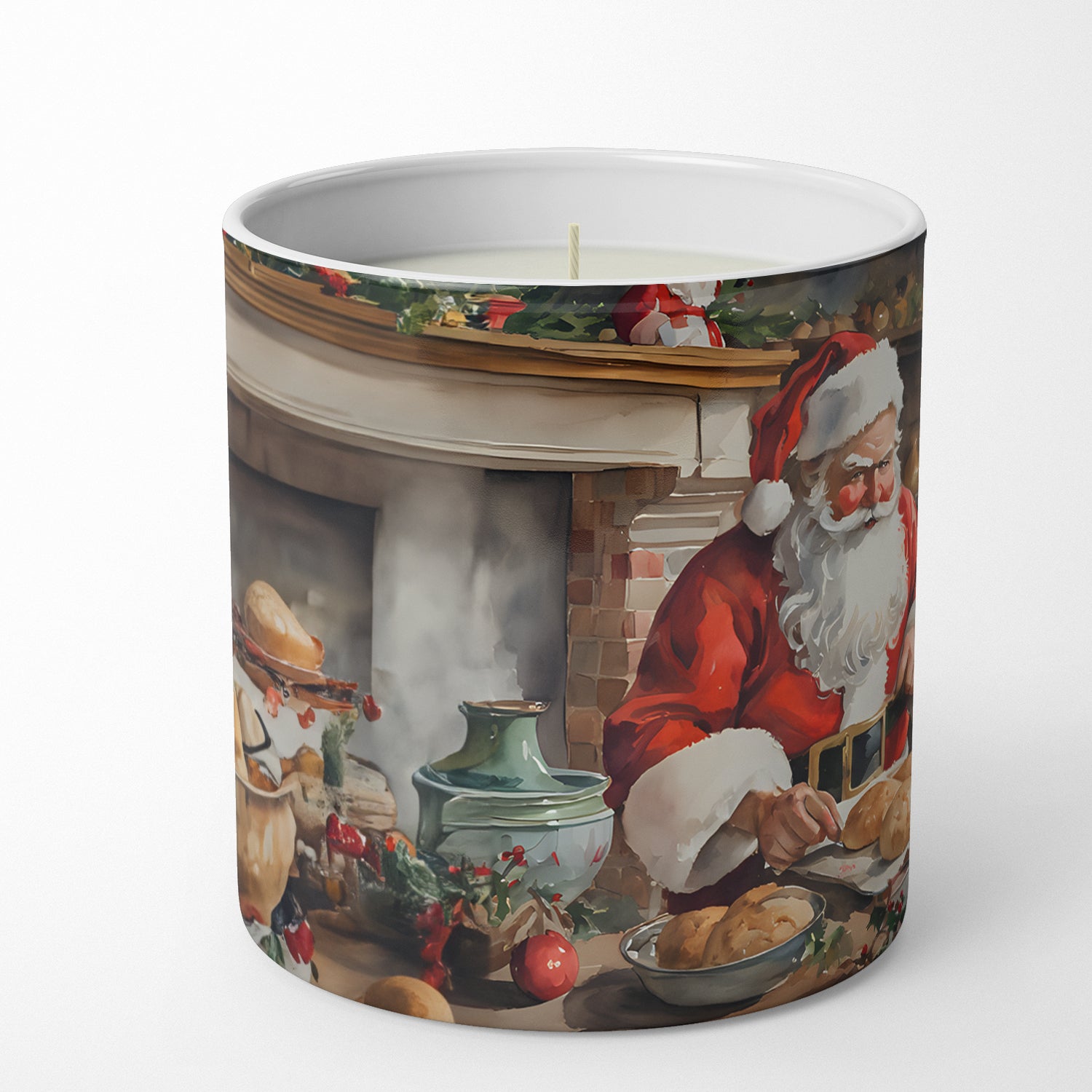 Cookies with Santa Claus Decorative Soy Candle