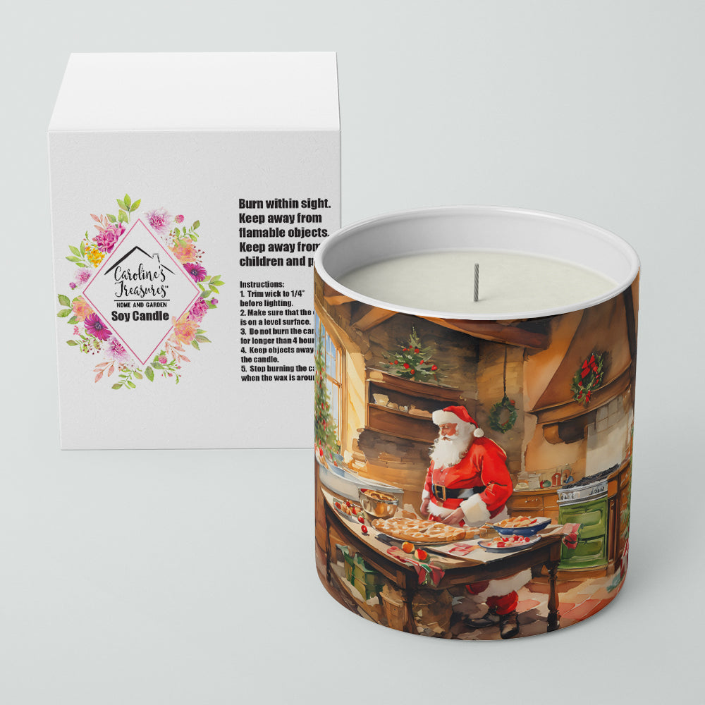 Cookies with Santa Claus Father Christmas Decorative Soy Candle