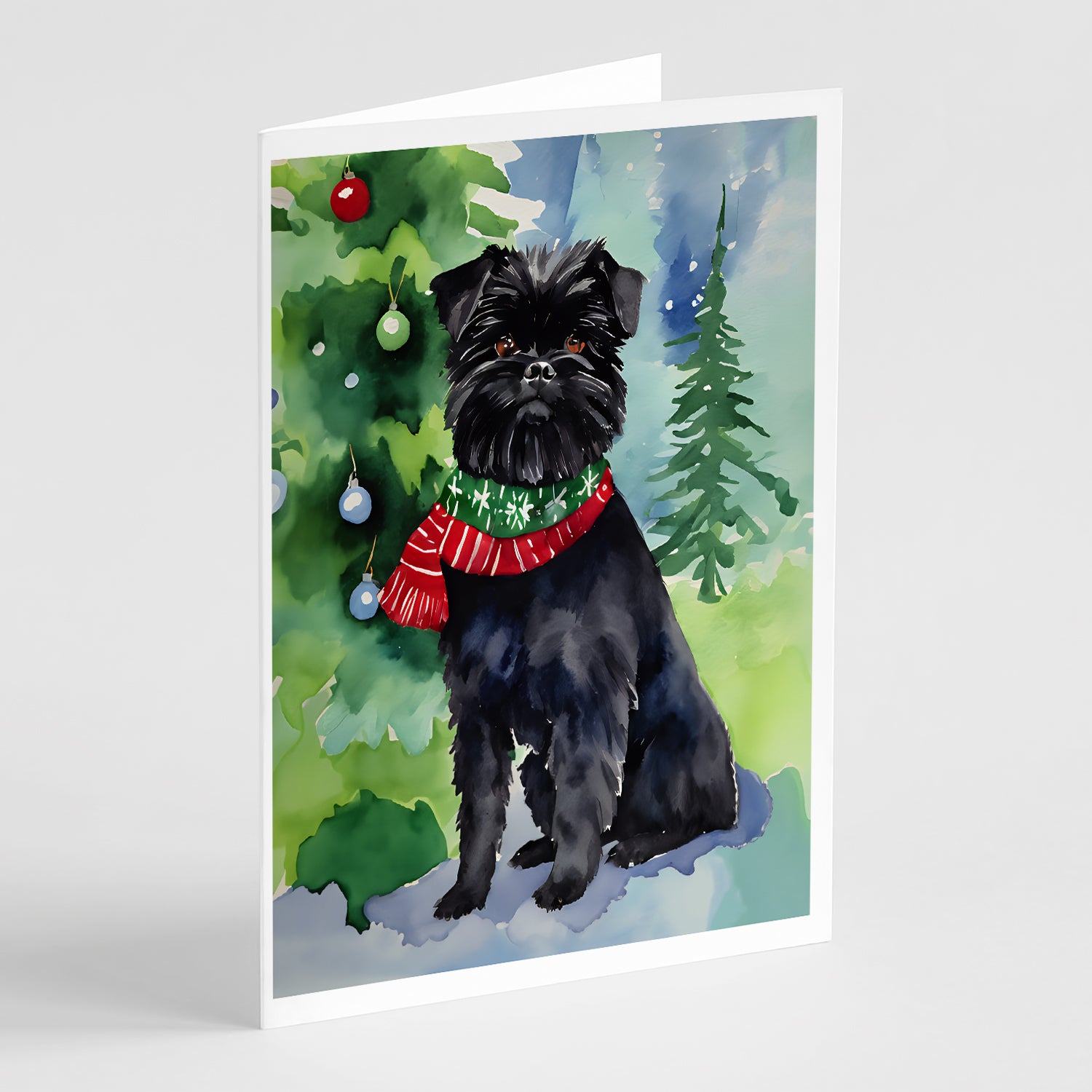 Buy this Affenpinscher Christmas Greeting Cards Pack of 8