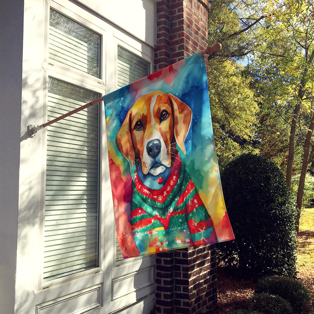 Buy this Beagle Christmas House Flag