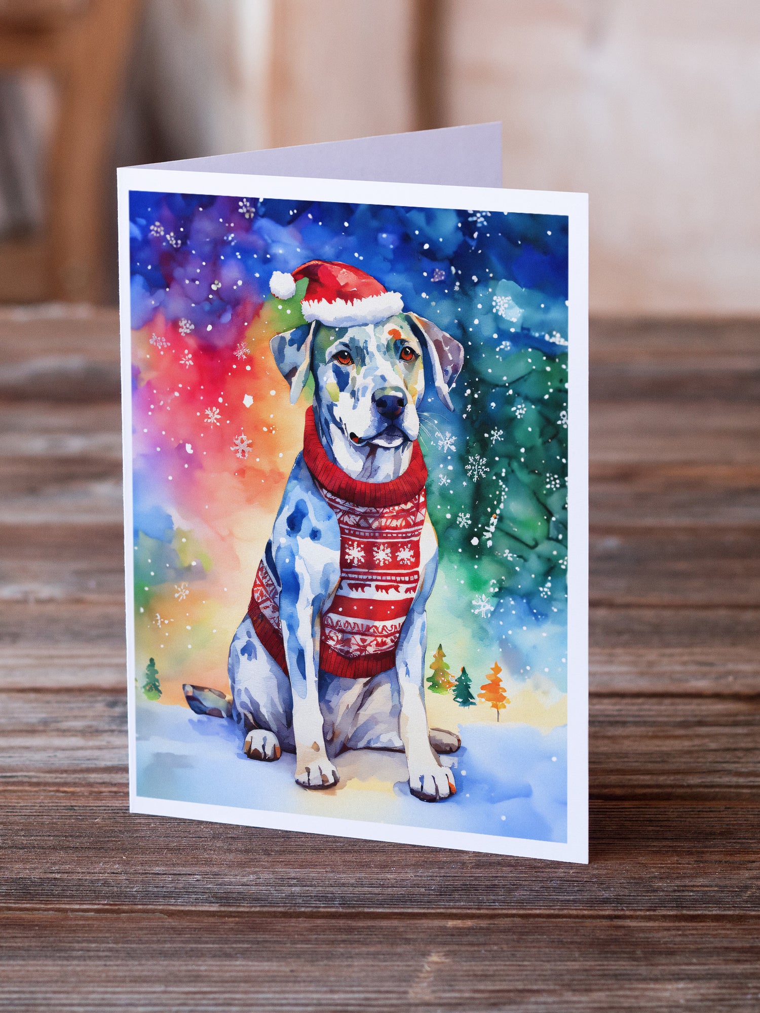 Buy this Catahoula Christmas Greeting Cards Pack of 8