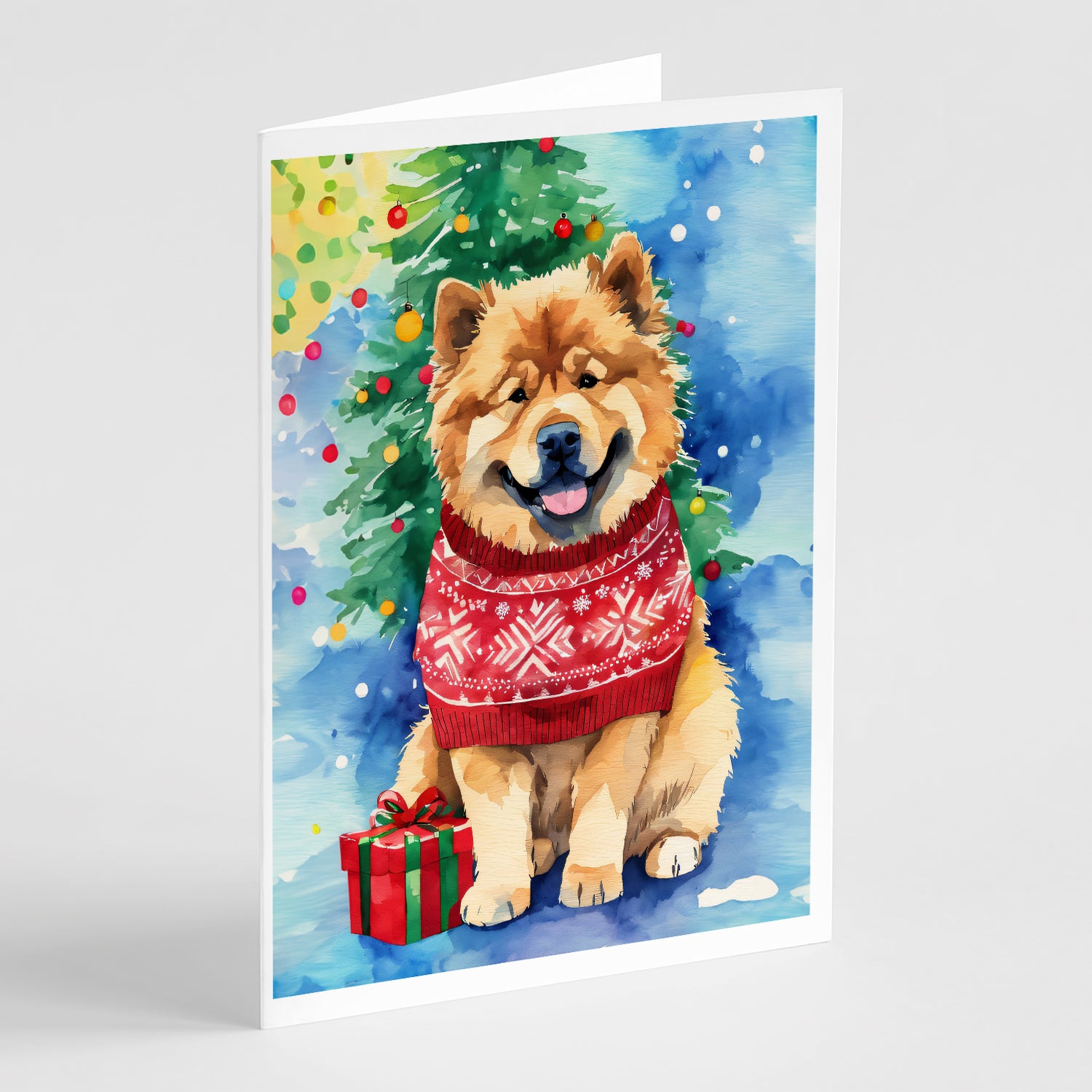 Buy this Chow Chow Christmas Greeting Cards Pack of 8