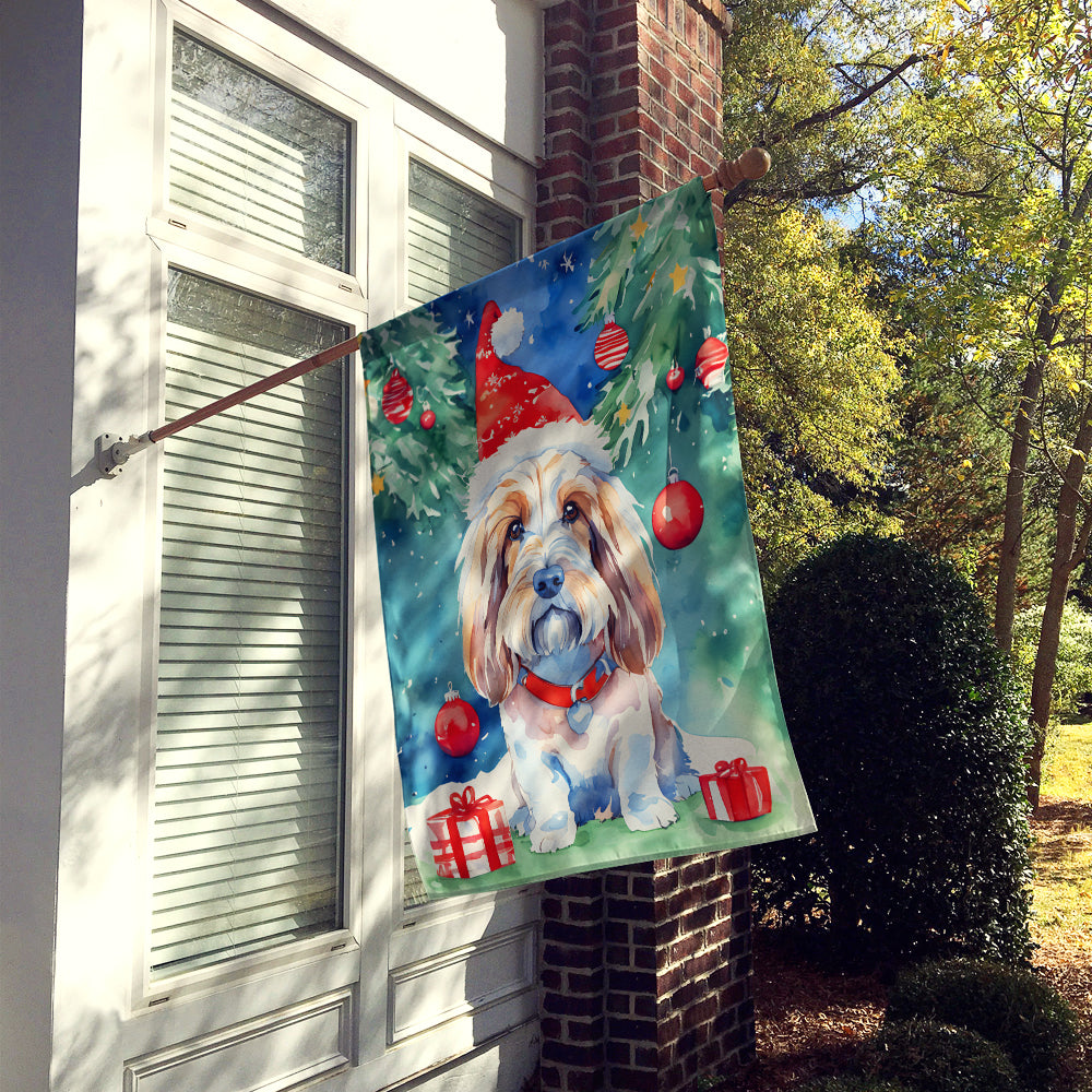 Buy this Petit Basset Griffon Vendeen Christmas House Flag