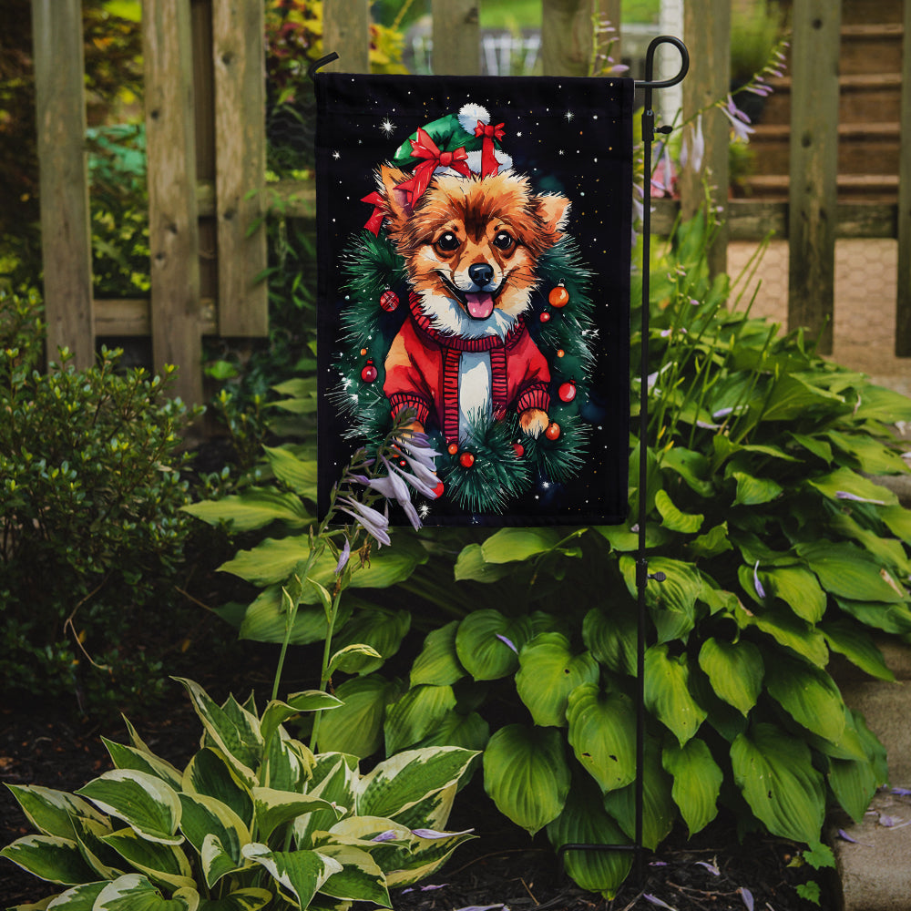 Buy this Pomeranian Christmas Garden Flag