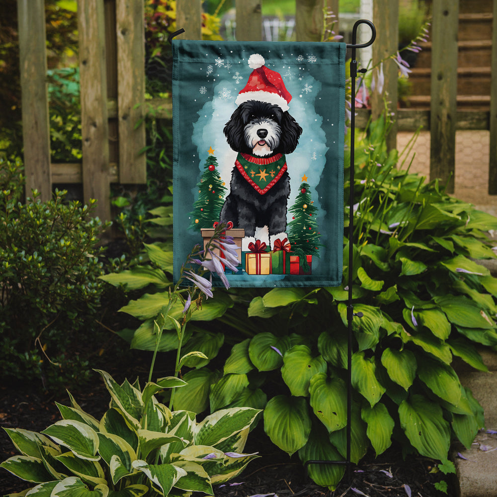 Buy this Portuguese Water Dog Christmas Garden Flag