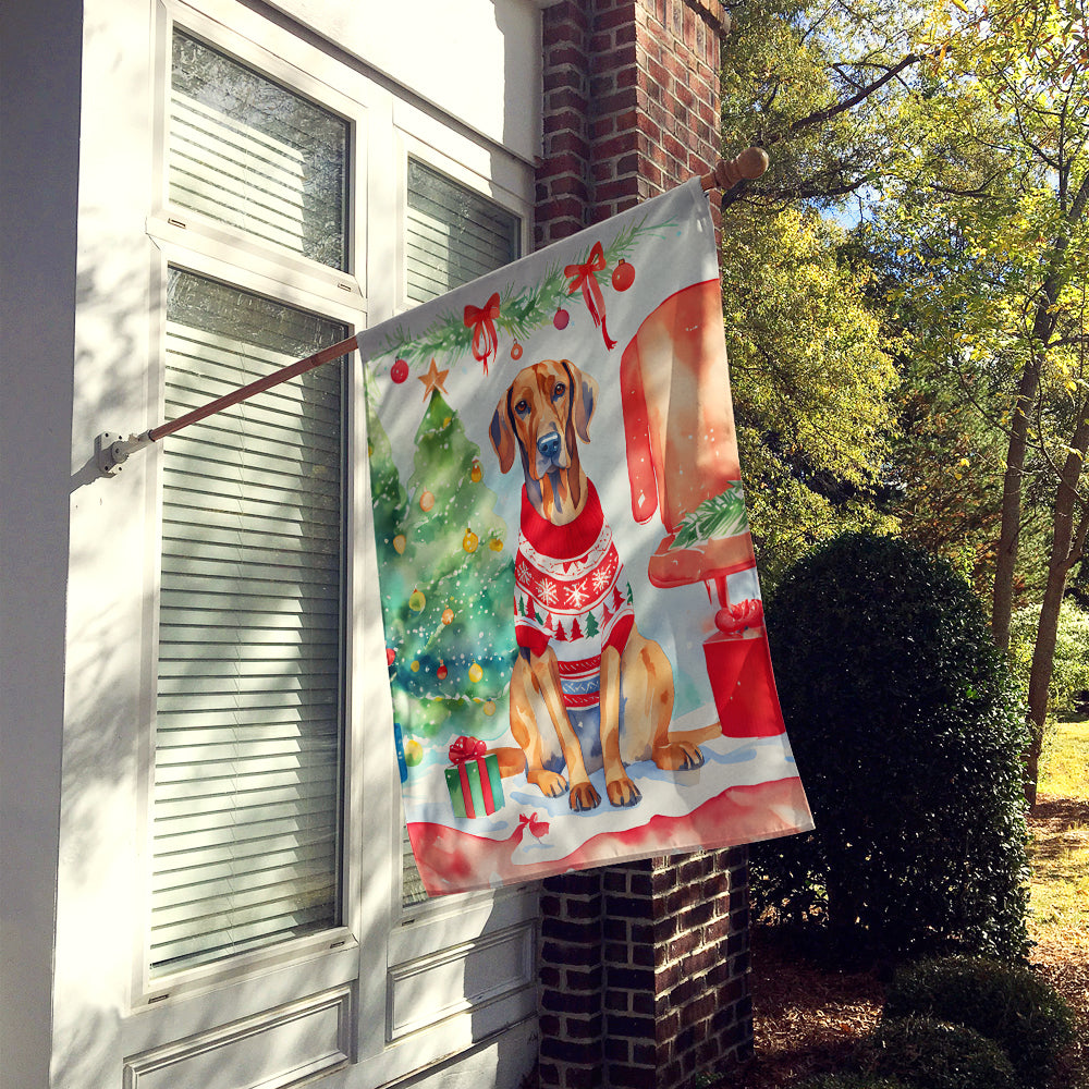 Buy this Redbone Coonhound Christmas House Flag