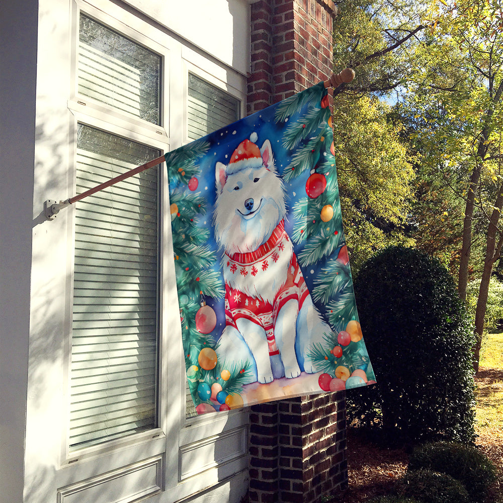 Buy this Samoyed Christmas House Flag