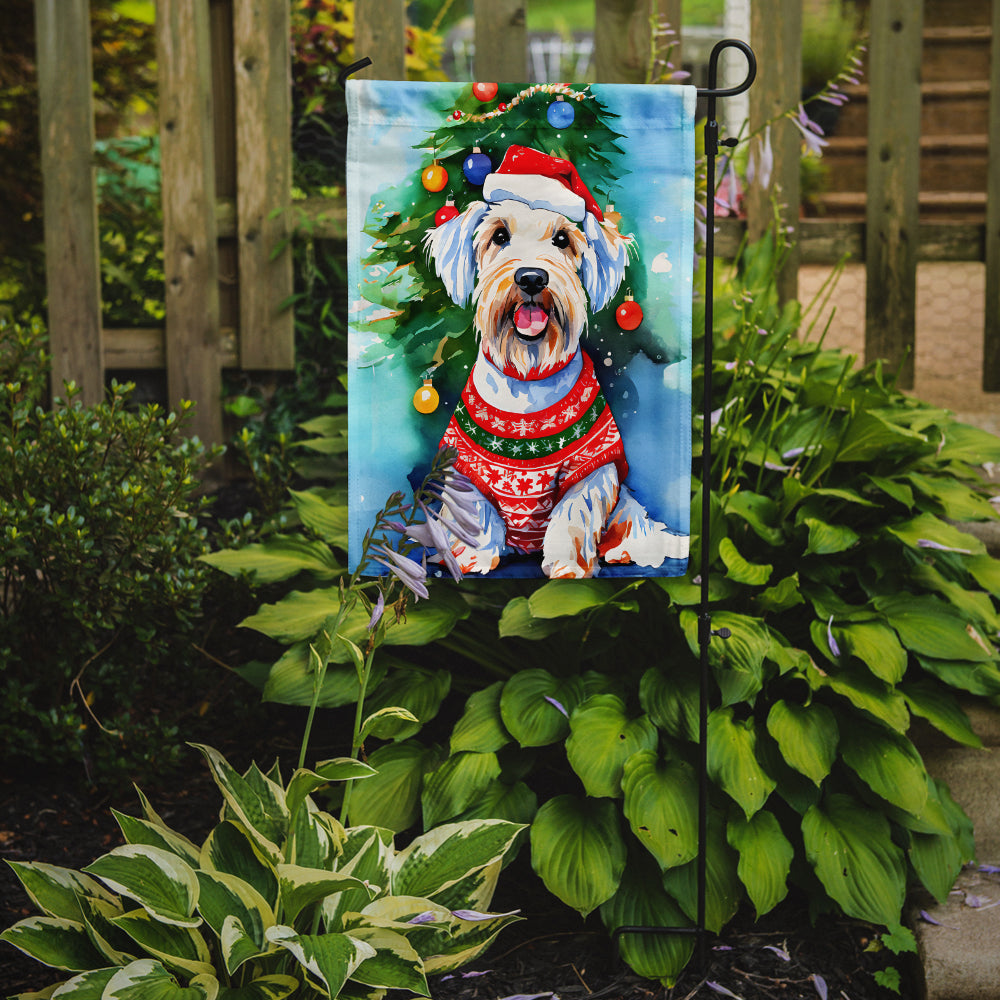 Sealyham Terrier Christmas Garden Flag