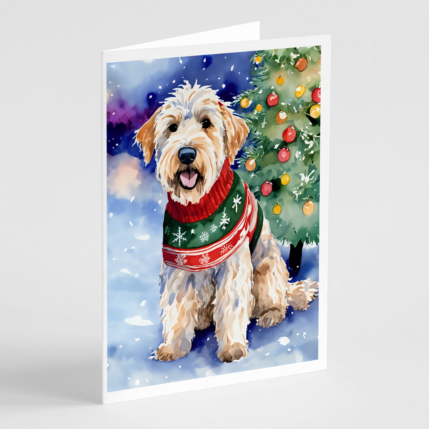 Buy this Wheaten Terrier Christmas Greeting Cards Pack of 8