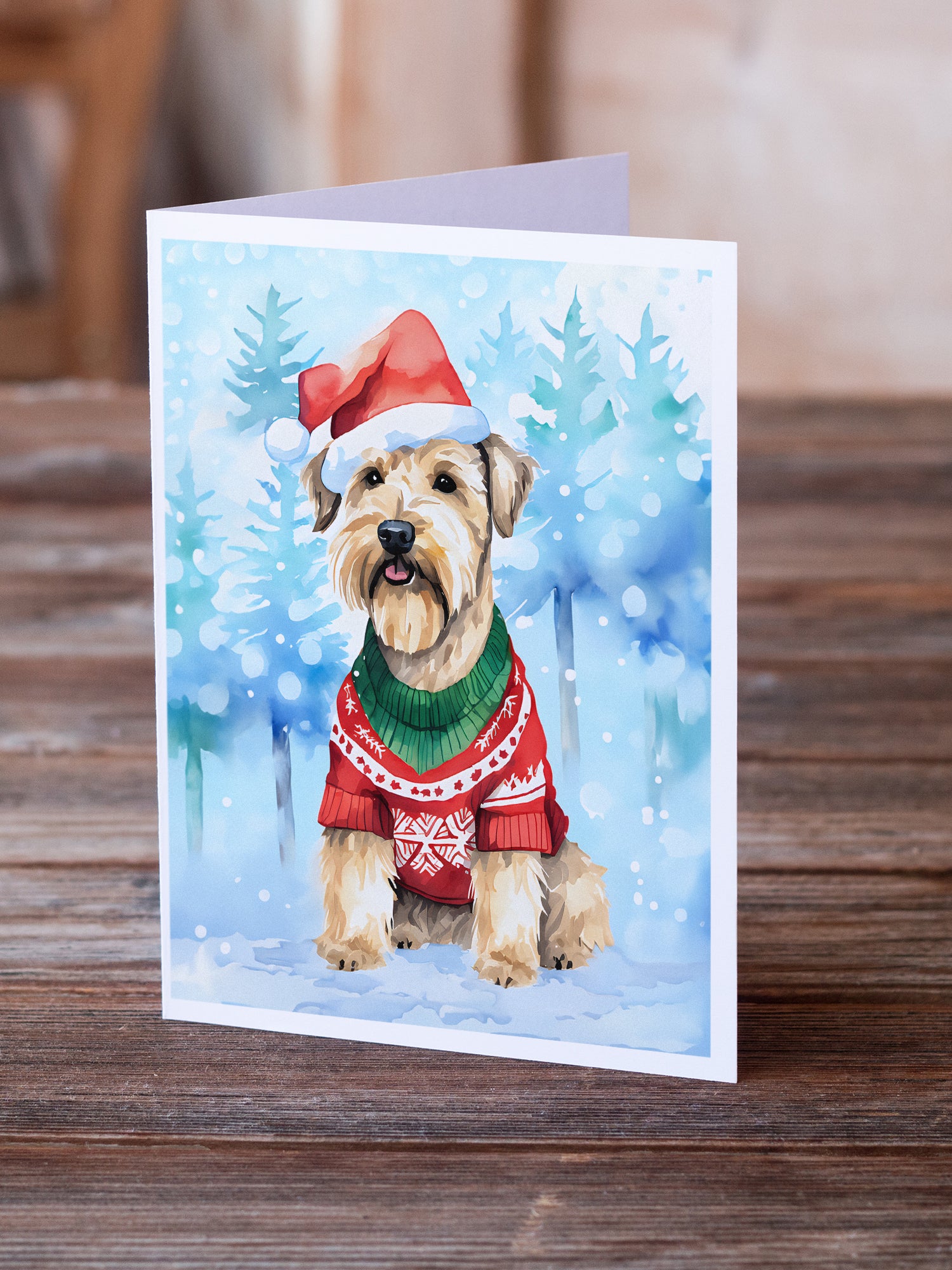 Buy this Wheaten Terrier Christmas Greeting Cards Pack of 8