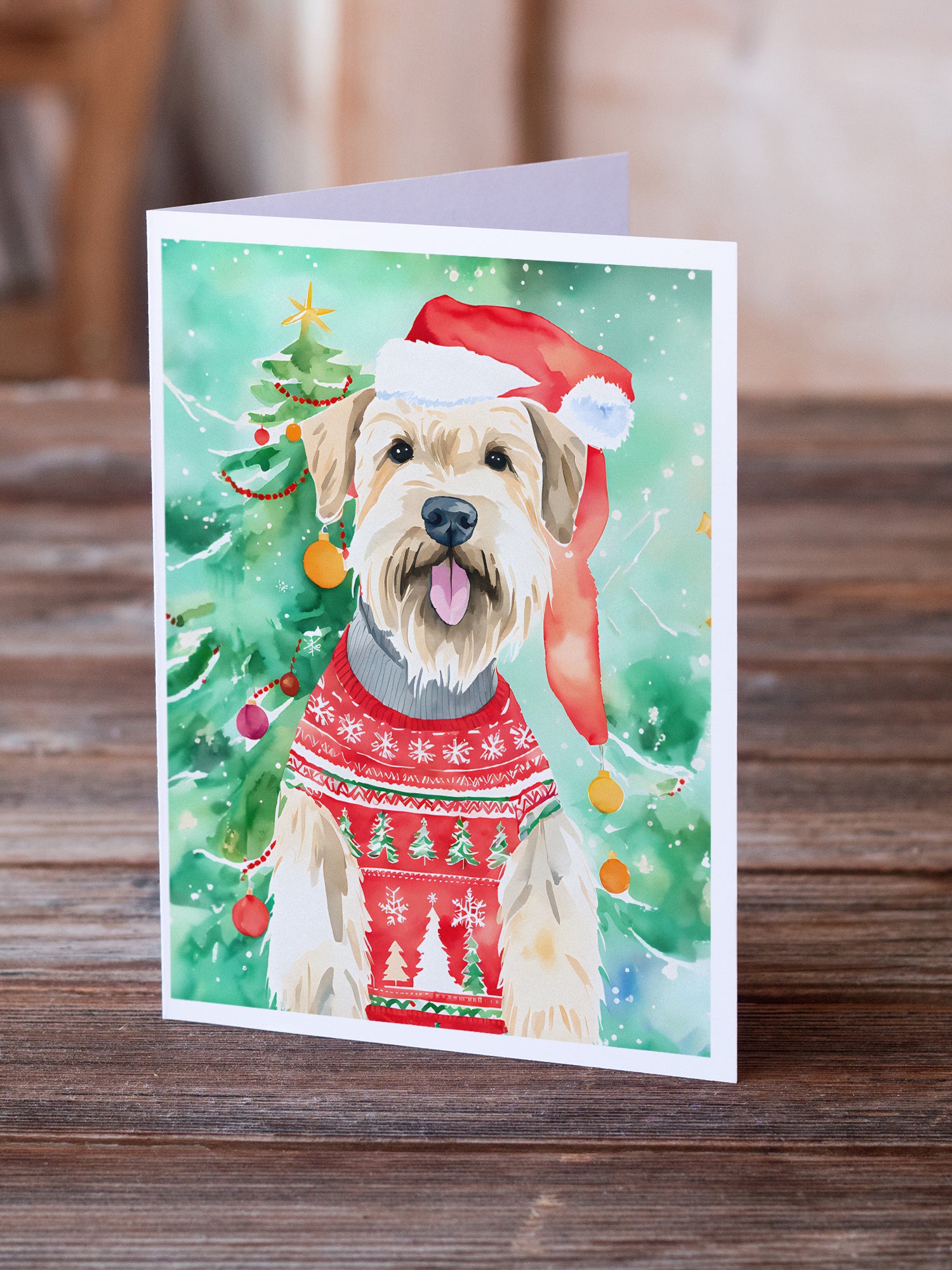 Wheaten Terrier Christmas Greeting Cards Pack of 8