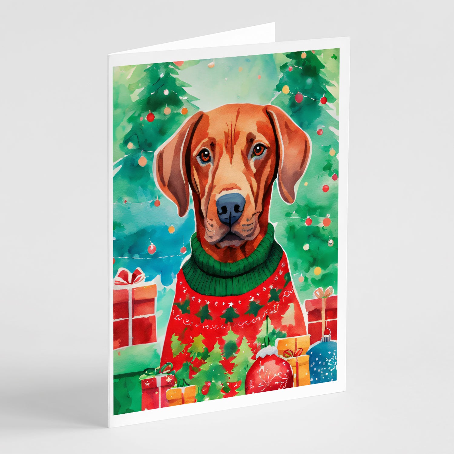 Buy this Vizsla Christmas Greeting Cards Pack of 8