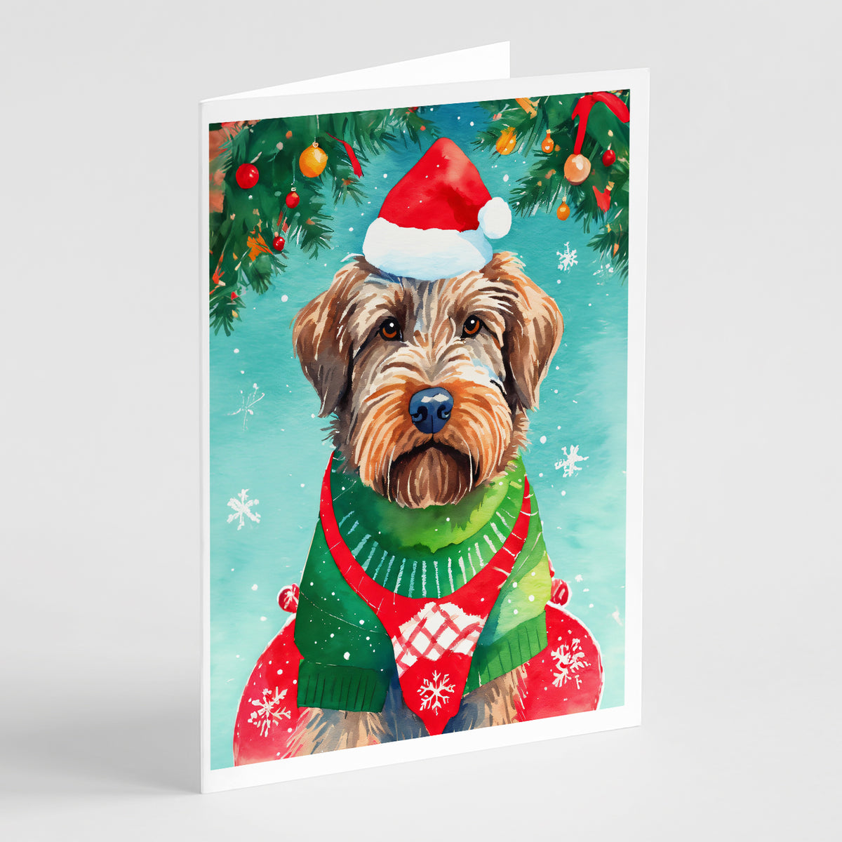 Buy this Wirehaired Pointing Griffon Christmas Greeting Cards Pack of 8