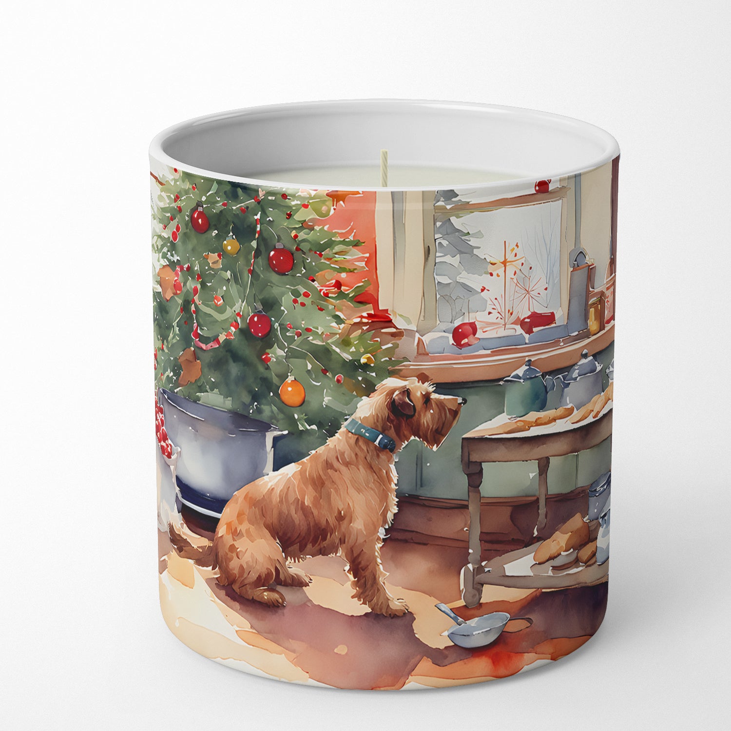 Buy this Airedale Terrier Christmas Cookies Decorative Soy Candle