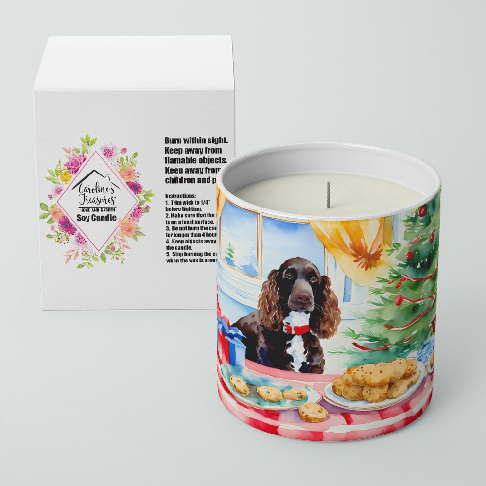 American Water Spaniel Christmas Cookies Decorative Soy Candle