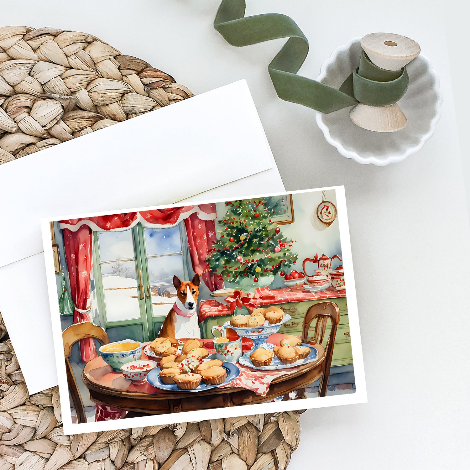 Buy this Basenji Christmas Cookies Greeting Cards Pack of 8