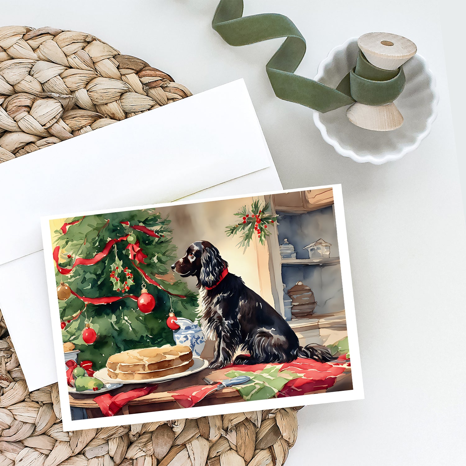 Buy this Boykin Spaniel Christmas Cookies Greeting Cards Pack of 8