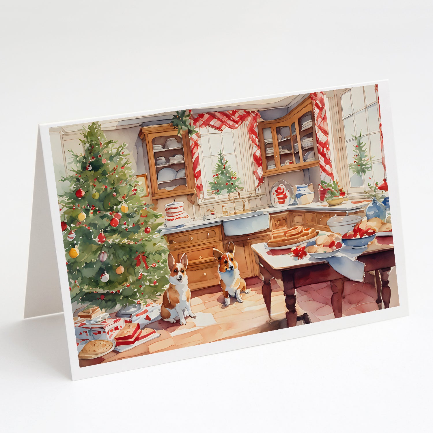 Buy this Corgi Christmas Cookies Greeting Cards Pack of 8