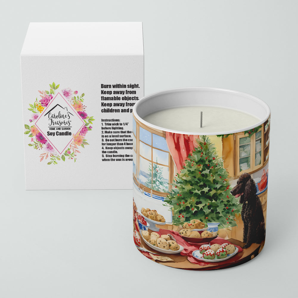 Buy this Irish Water Spaniel Christmas Cookies Decorative Soy Candle