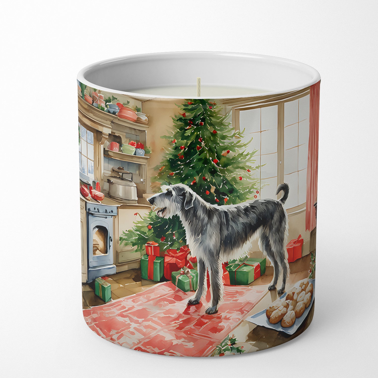 Buy this Irish Wolfhound Christmas Cookies Decorative Soy Candle