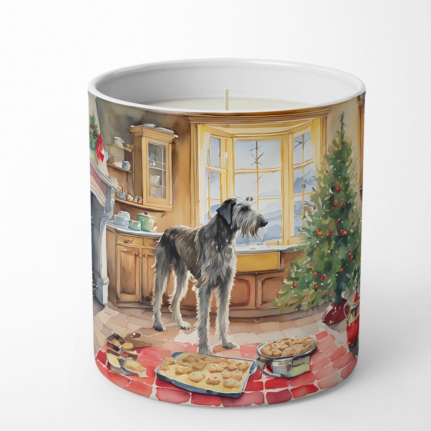 Buy this Irish Wolfhound Christmas Cookies Decorative Soy Candle