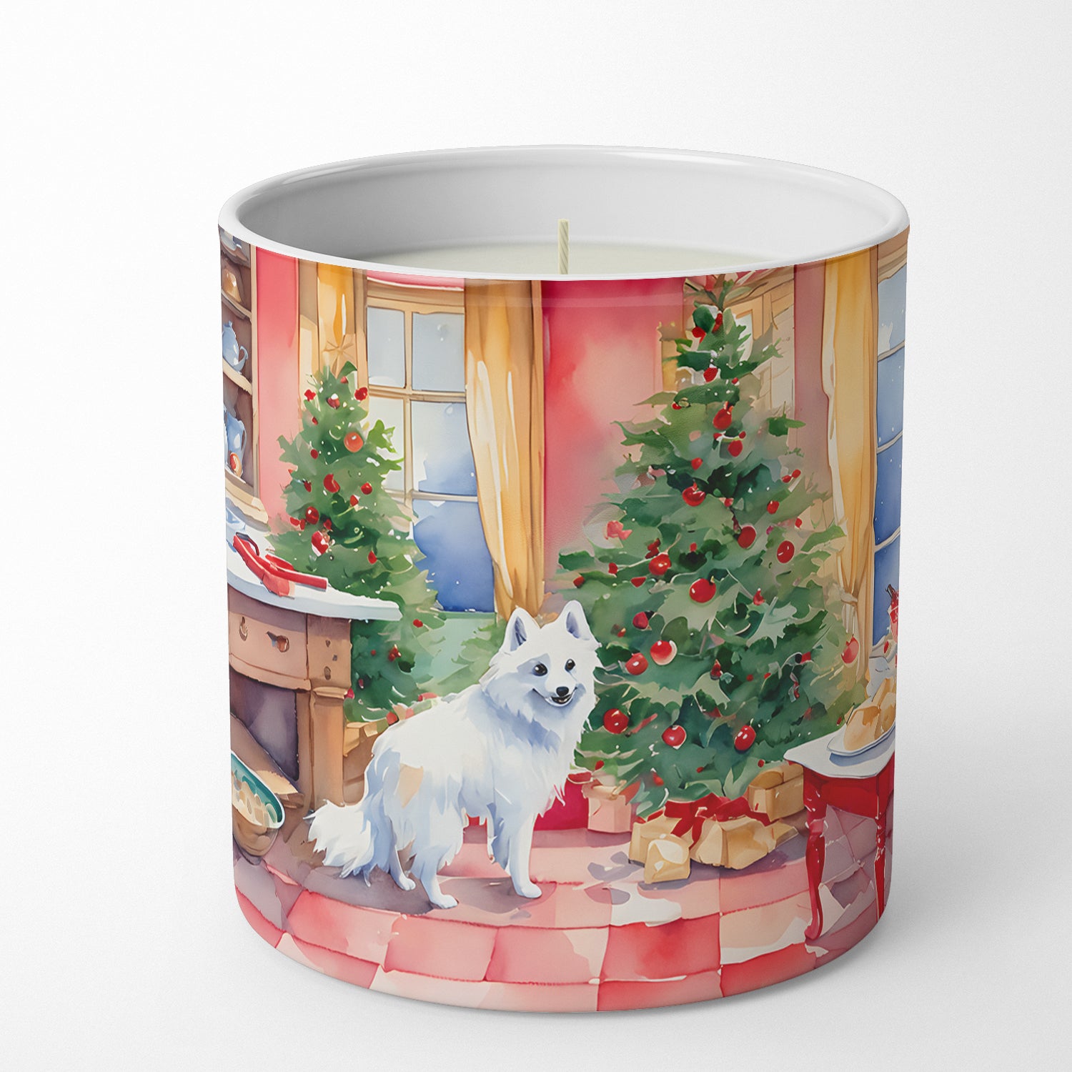 Buy this Japanese Spitz Christmas Cookies Decorative Soy Candle
