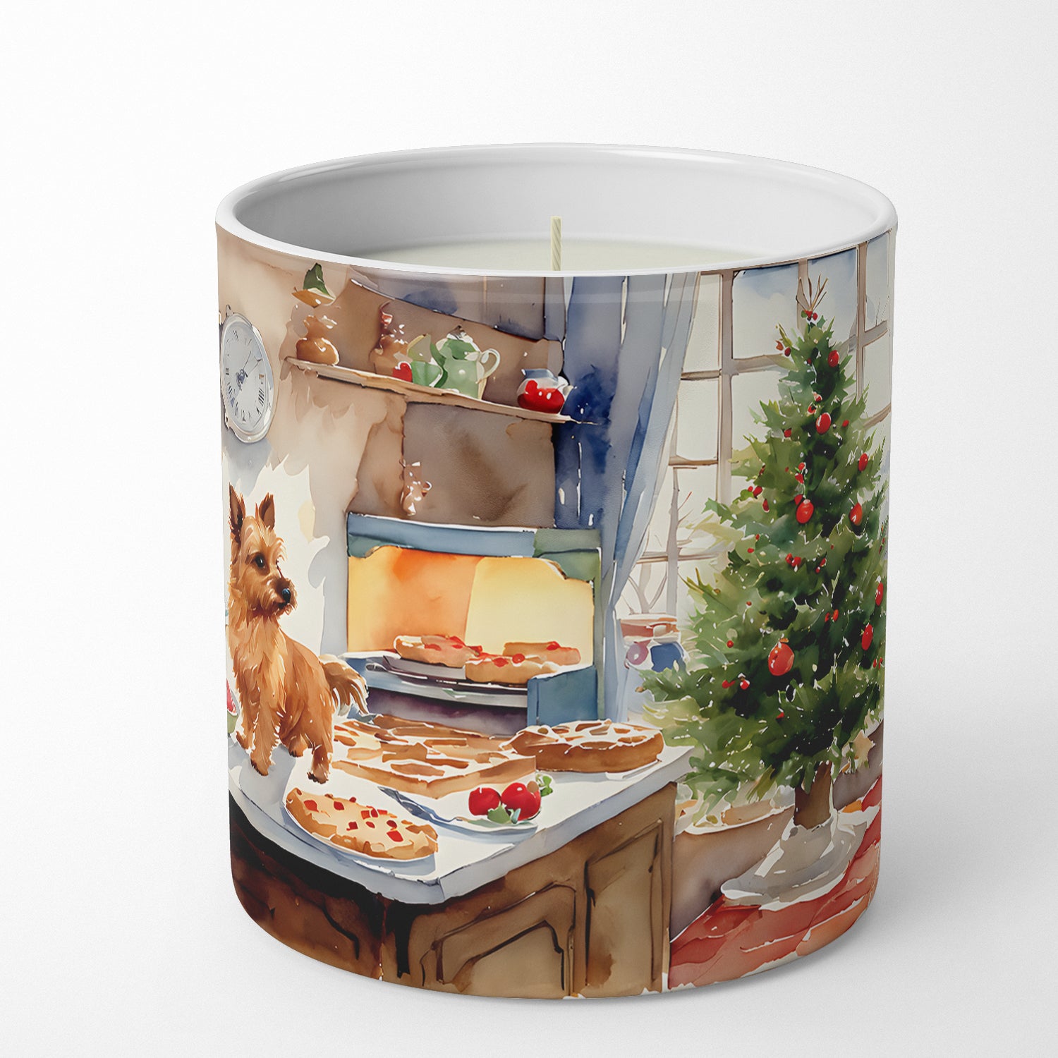 Buy this Norwich Terrier Christmas Cookies Decorative Soy Candle