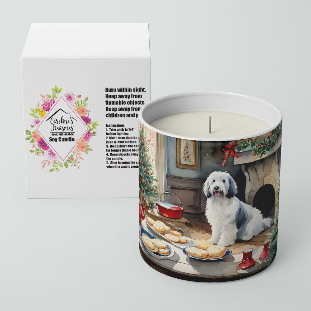 Buy this Old English Sheepdog Christmas Cookies Decorative Soy Candle