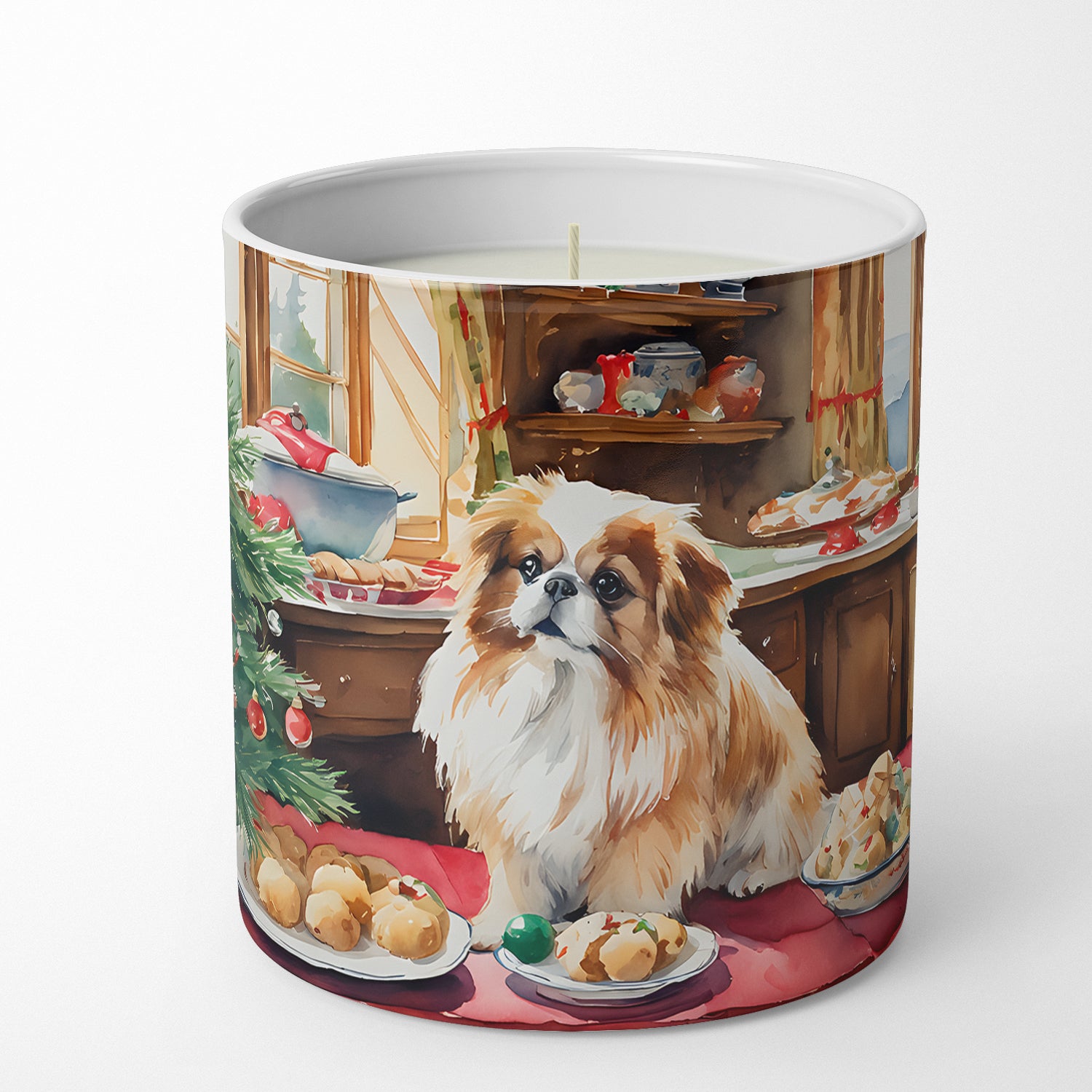 Buy this Pekingese Christmas Cookies Decorative Soy Candle
