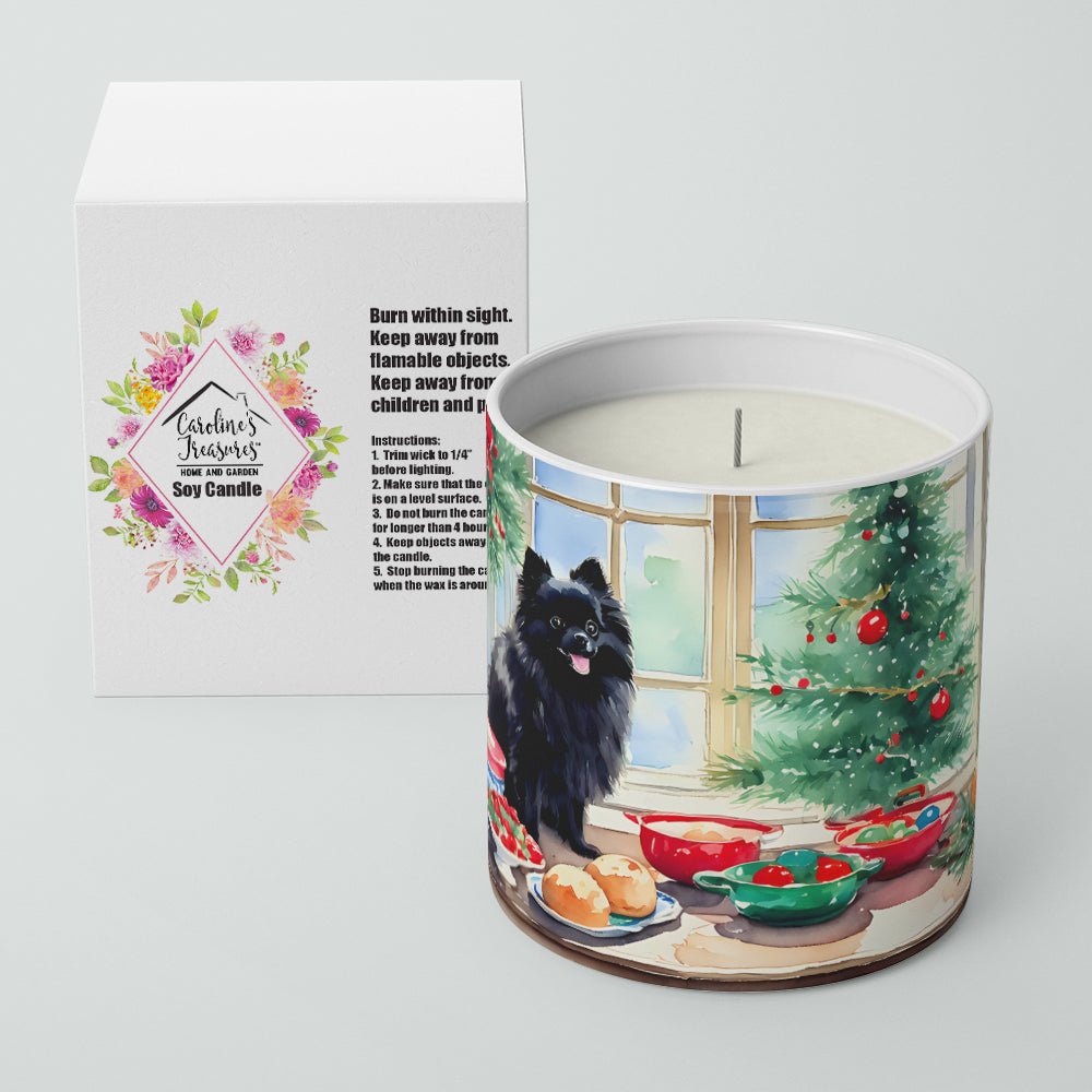 Pomeranian Christmas Cookies Decorative Soy Candle