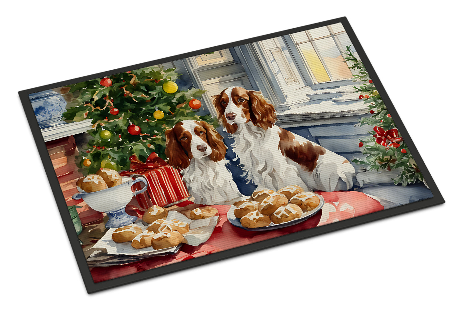 Buy this Welsh Springer Spaniel Christmas Cookies Doormat