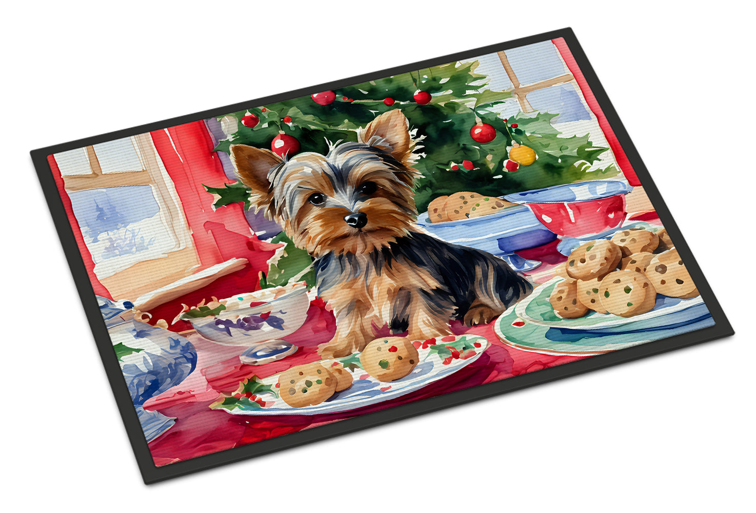 Buy this Yorkshire Terrier Yorkie Christmas Cookies Doormat