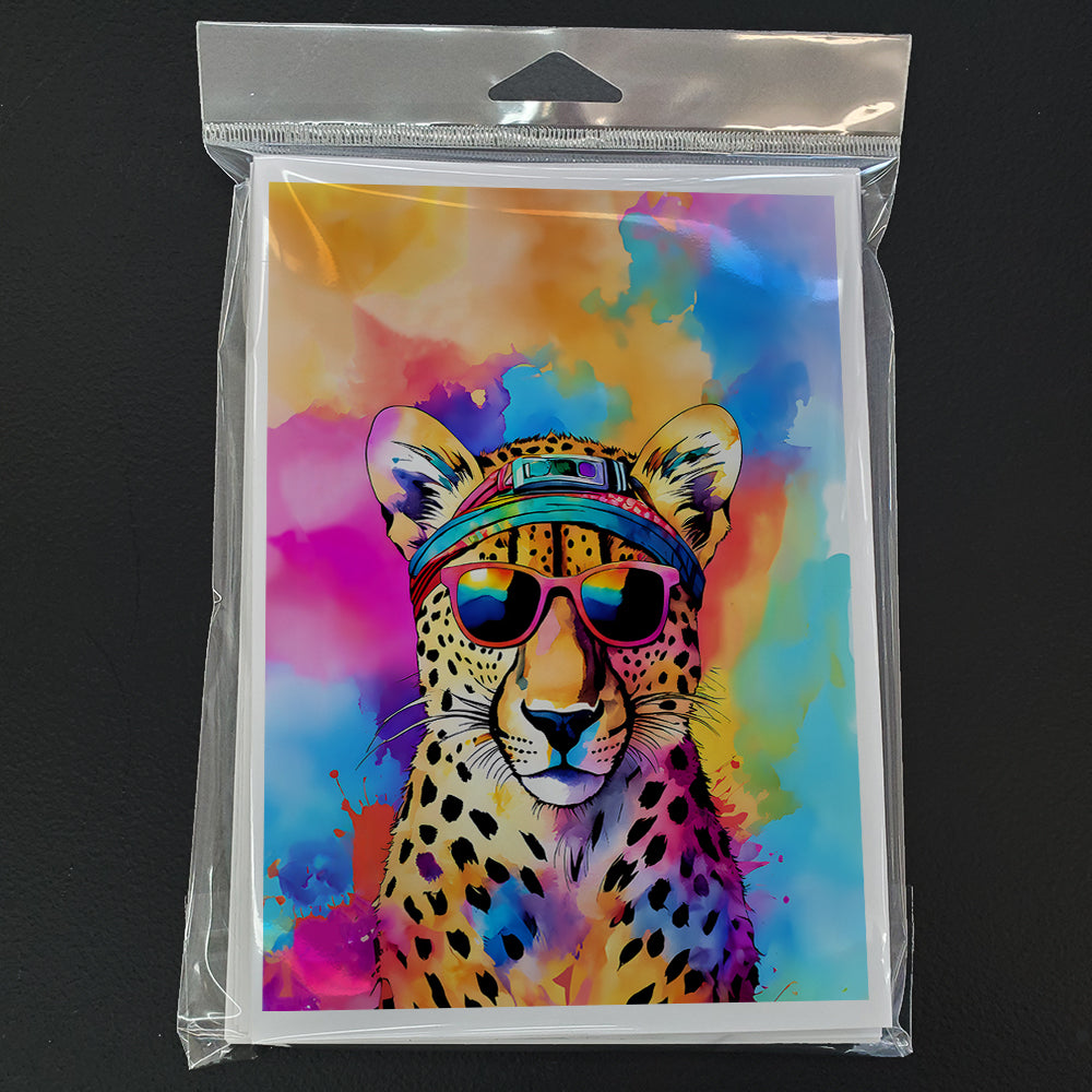 Hippie Animal Cheetah Greeting Cards Pack of 8